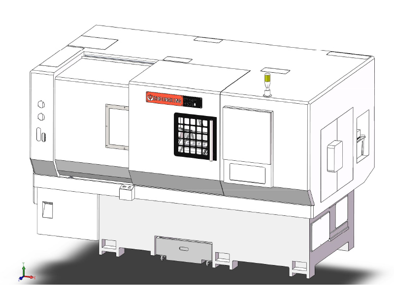 H5050 Slant Bed Cnc Токарный станок