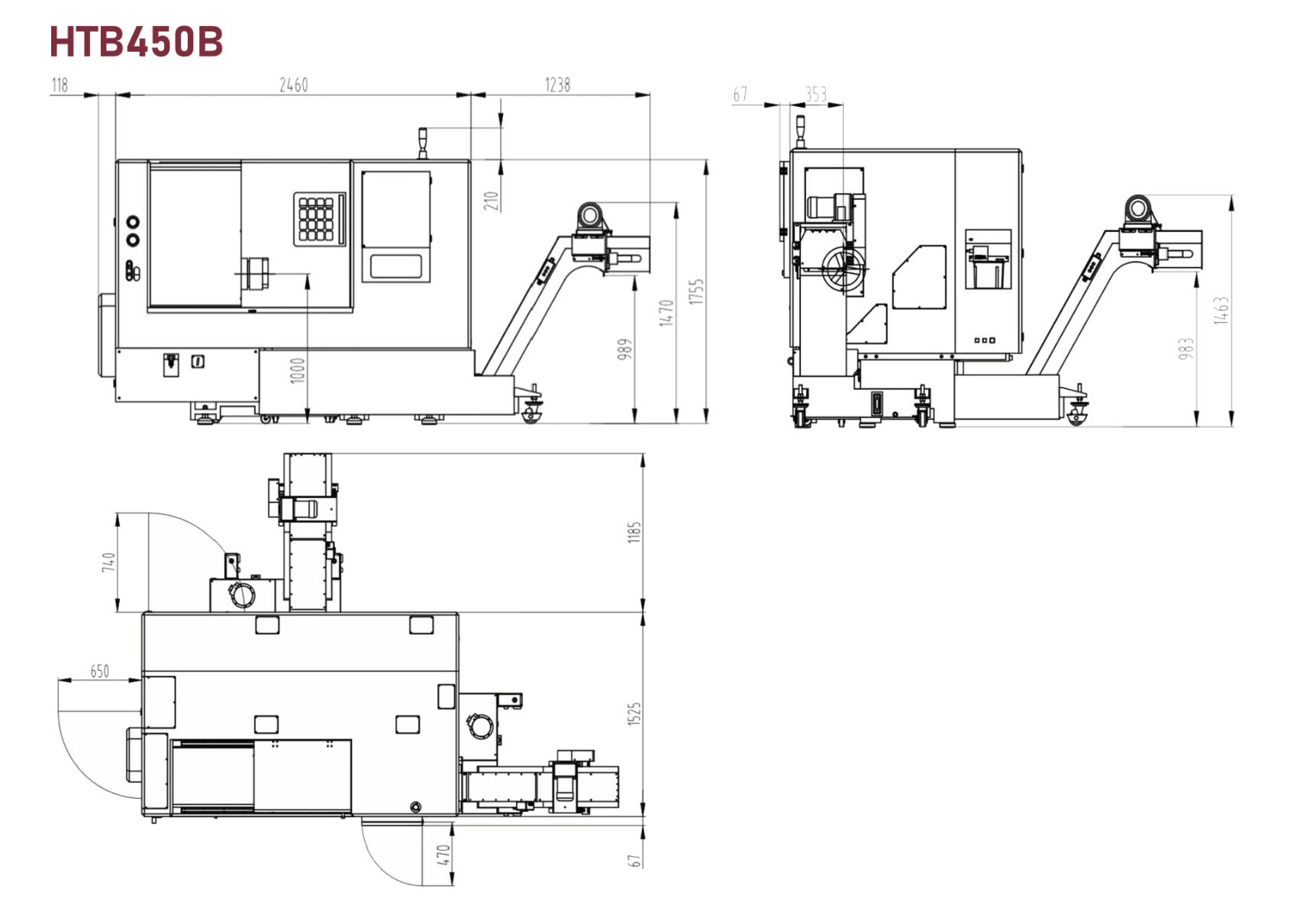 HTB450B ​​Machine Layout 1018