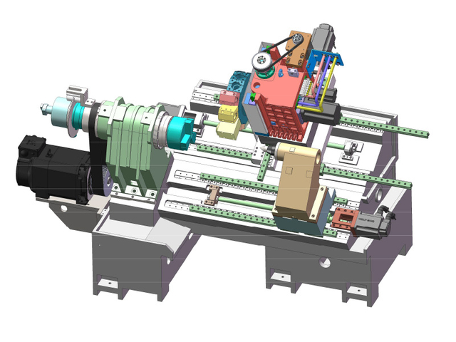 HTB50y Double Spindle CNC Токарный станок