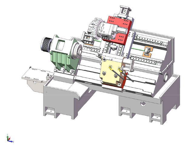 HTB450A Slant Bed Cnc Токарный станок