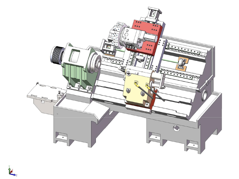 HTB450A Slant Bed Cnc Токарный станок