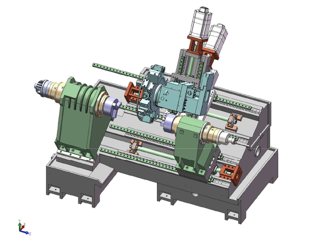 G500 Double Spindle CNC Токарный станок
