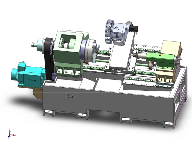 H6070 Slant Bed Cnc Токарный станок