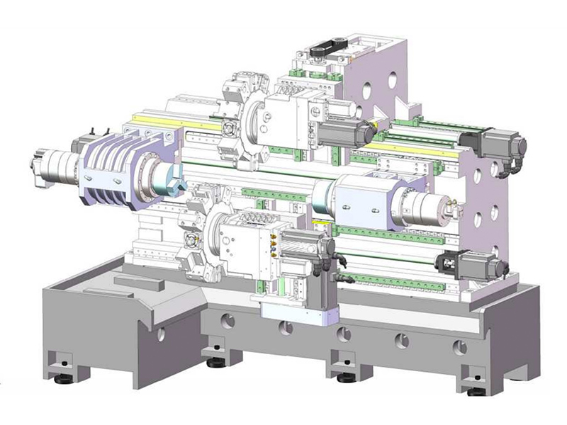 GS42 Double Spindle и Double Spindle CNC Токарный станок
