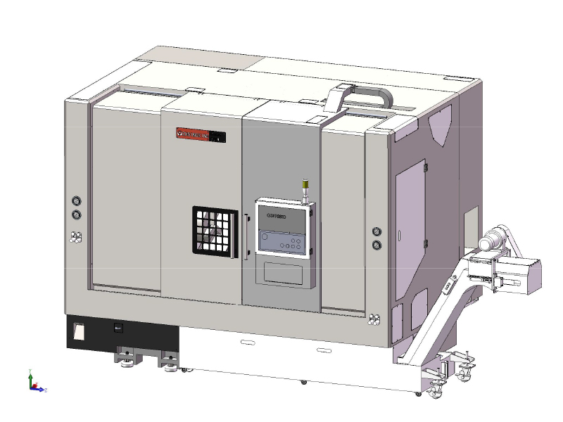 G500 Double Spindle CNC Токарный станок