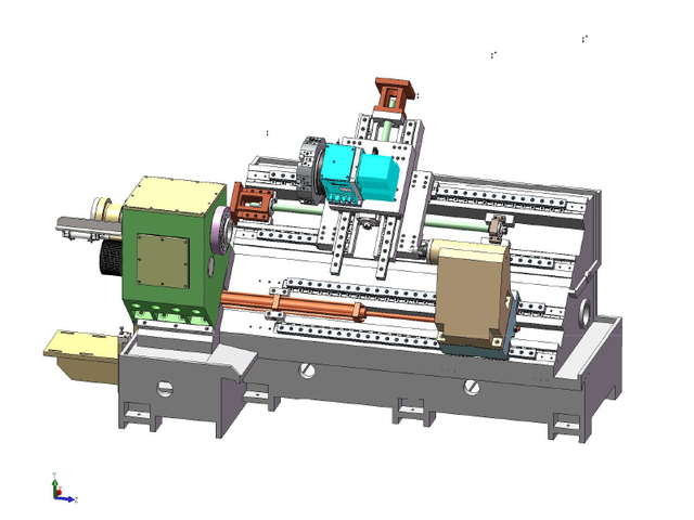 Htb650a наклонная кровать с ЧПУ Токарна